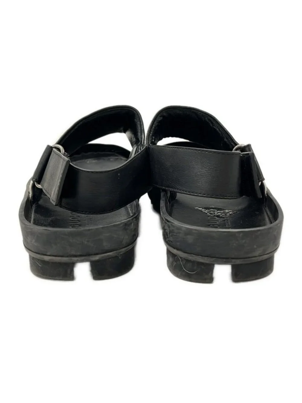 Gucci Sandals Ivory Black Red Leather